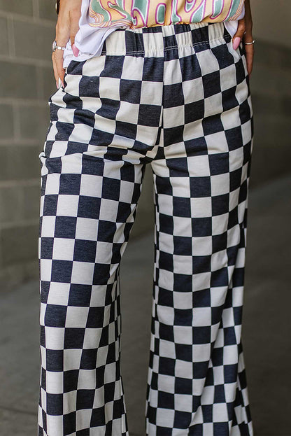 Pantalon large à carreaux | Style original et décontracté