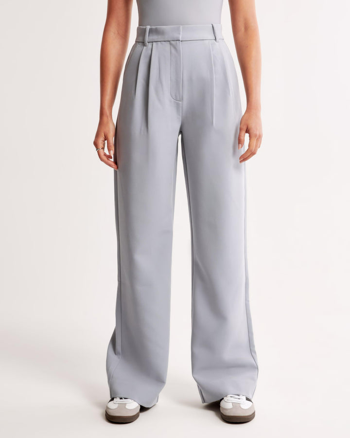 Pantalon taille haute plissé | Élégance quotidienne