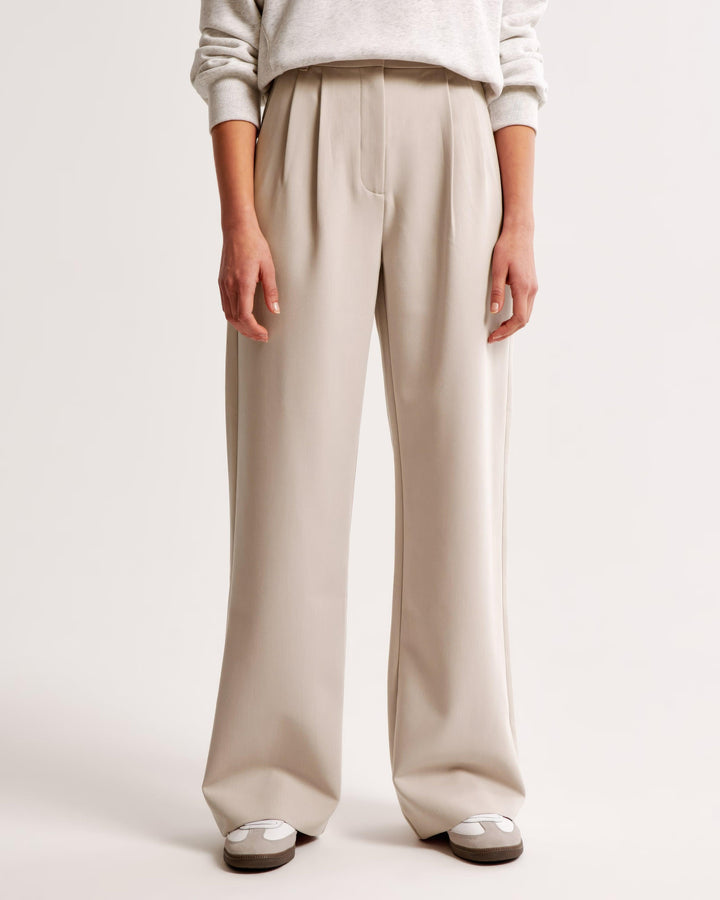 Pantalon taille haute plissé | Élégance quotidienne