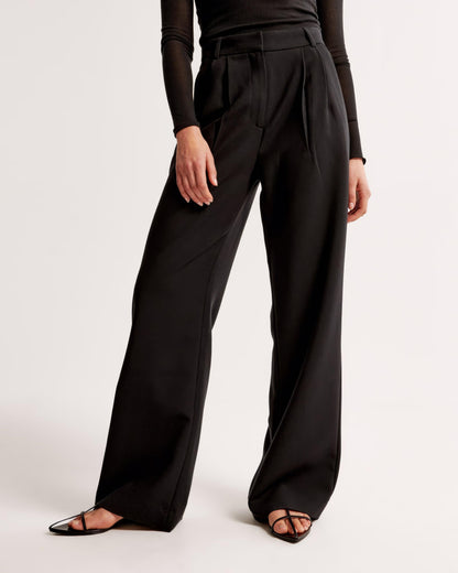 Pantalon taille haute plissé | Élégance quotidienne