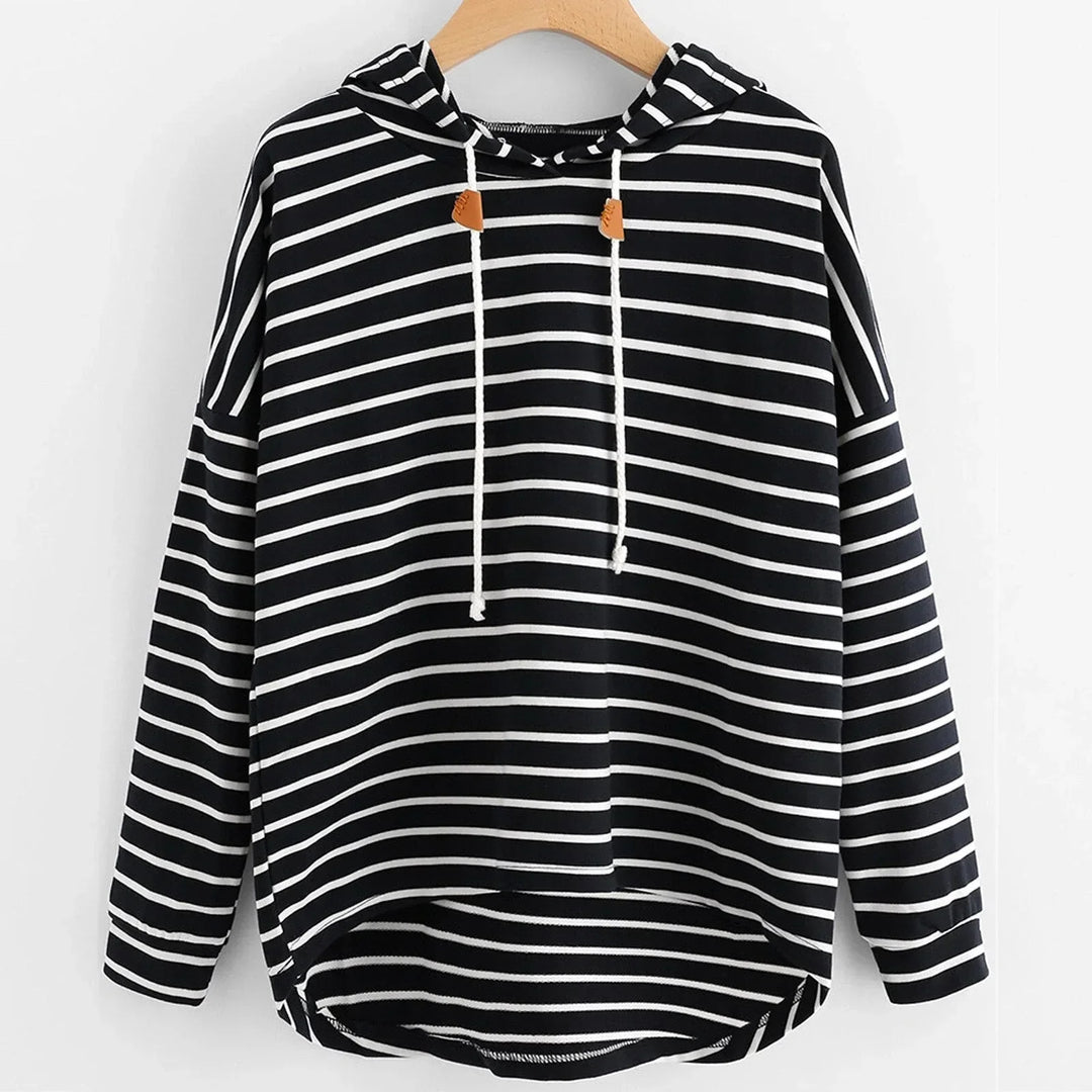 Sweat à capuche rayé | Style décontracté au quotidien
