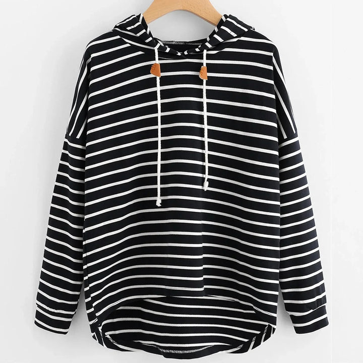 Sweat à capuche rayé | Style décontracté au quotidien