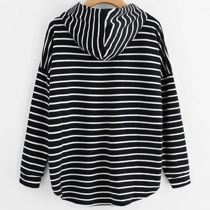 Sweat à capuche rayé | Style décontracté au quotidien