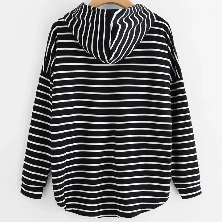 Sweat à capuche rayé | Style décontracté au quotidien
