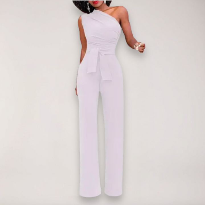 Combinaison une épaule femme | Élégance moderne drapée idéale pour soirées et occasions habillées