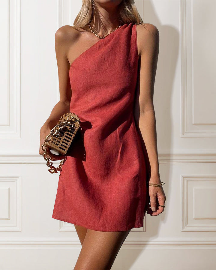 Robe asymétrique courte | Élégante pour les soirées d'été