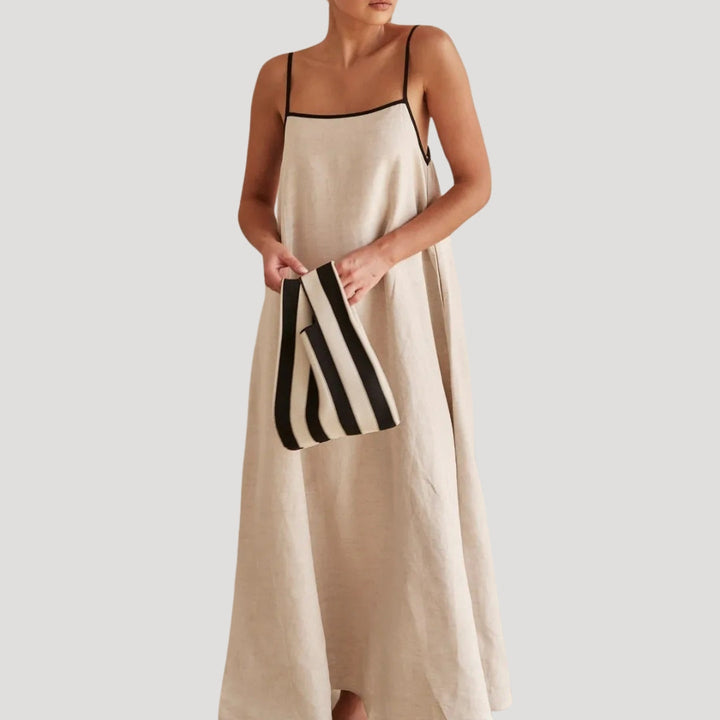 Robe maxi à fines bretelles | Élégance minimaliste