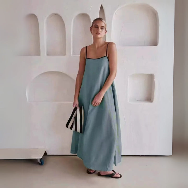 Robe maxi à fines bretelles | Élégance minimaliste