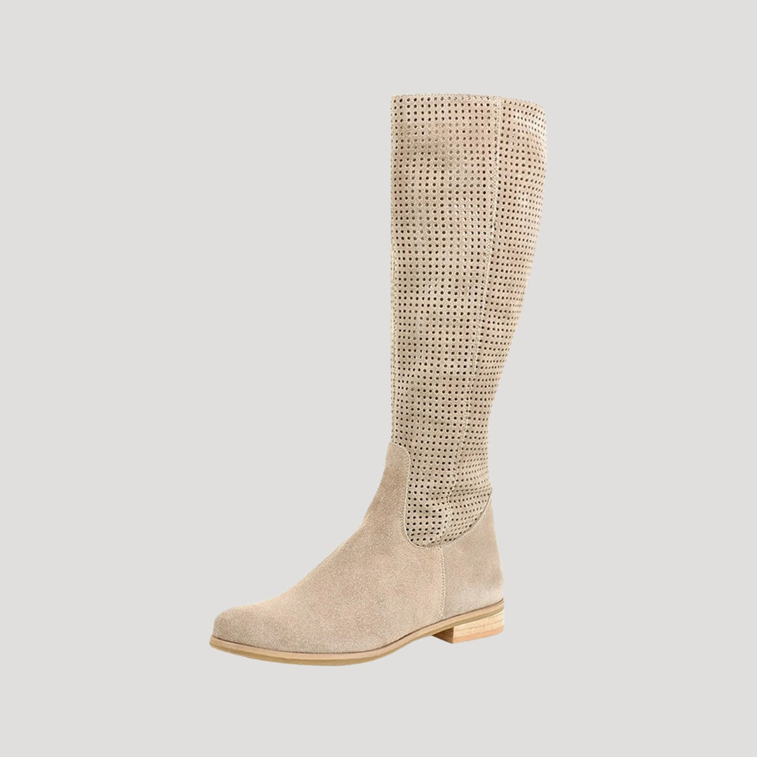 Bottes hautes perforées | Style chic et respirant