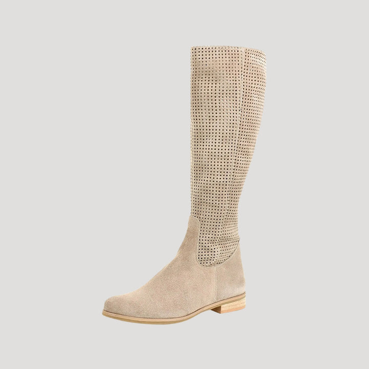 Bottes hautes perforées | Style chic et respirant