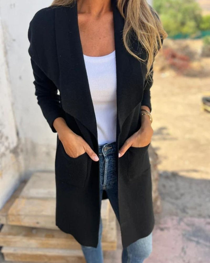 Veste cardigan à revers | Élégance décontractée au quotidien