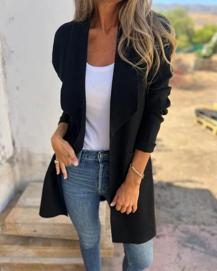 Veste cardigan à revers | Élégance décontractée au quotidien