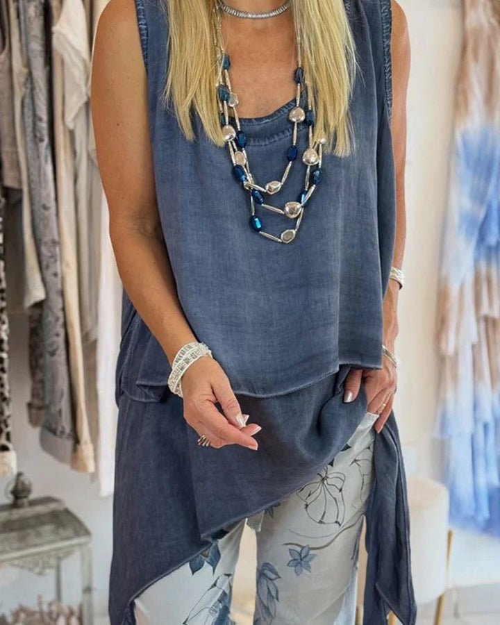 Ensemble asymétrique 2 pièces | Style bohème estival