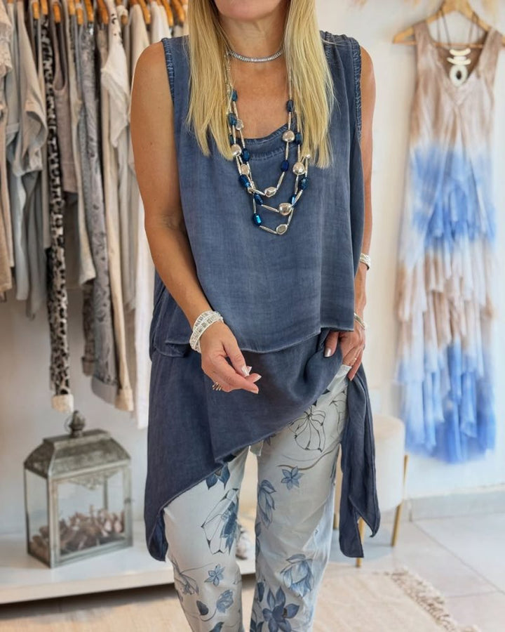 Ensemble asymétrique 2 pièces | Style bohème estival
