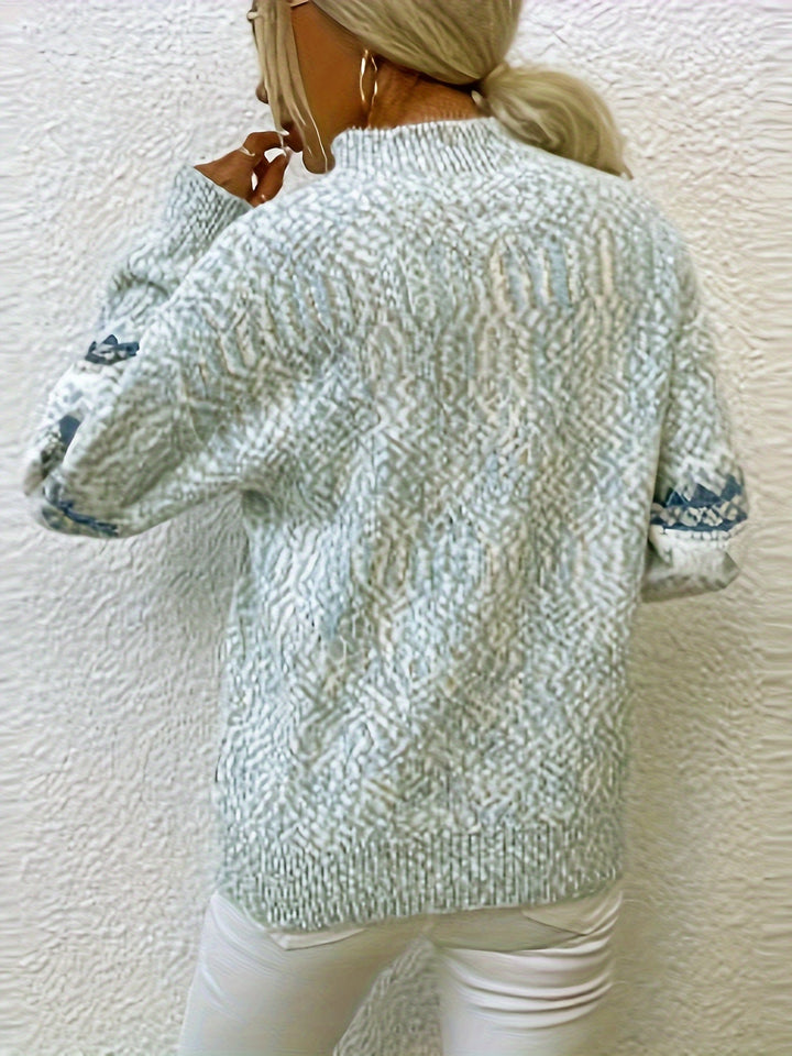 Pull d'hiver à motif flocon | Confort pour les journées froides