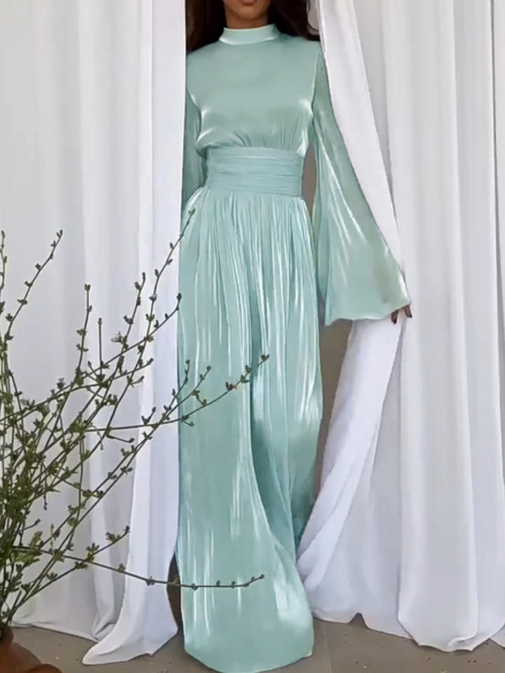 Robe longue élégante | Look chic avec ceinture