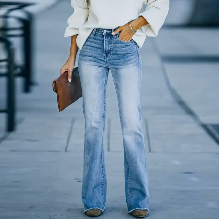 Jean flare taille haute | Style affirmé et coupe flatteuse