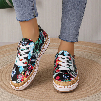 Baskets fleuries | Style bohème au quotidien