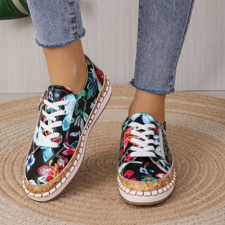 Baskets fleuries | Style bohème au quotidien