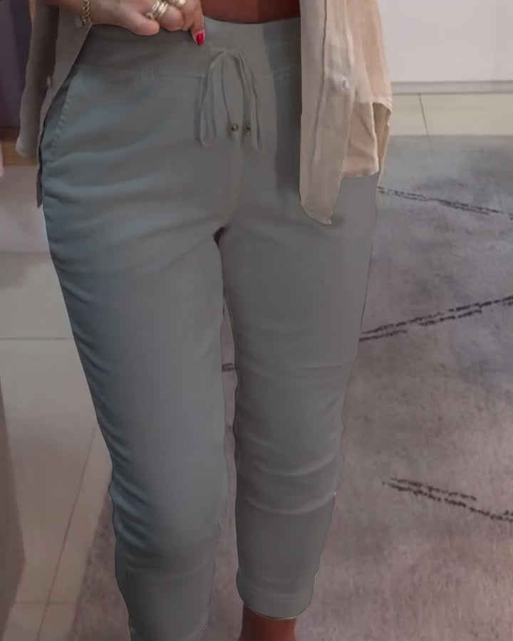 Pantalon fuselé à cordon | Confort stylé au quotidien
