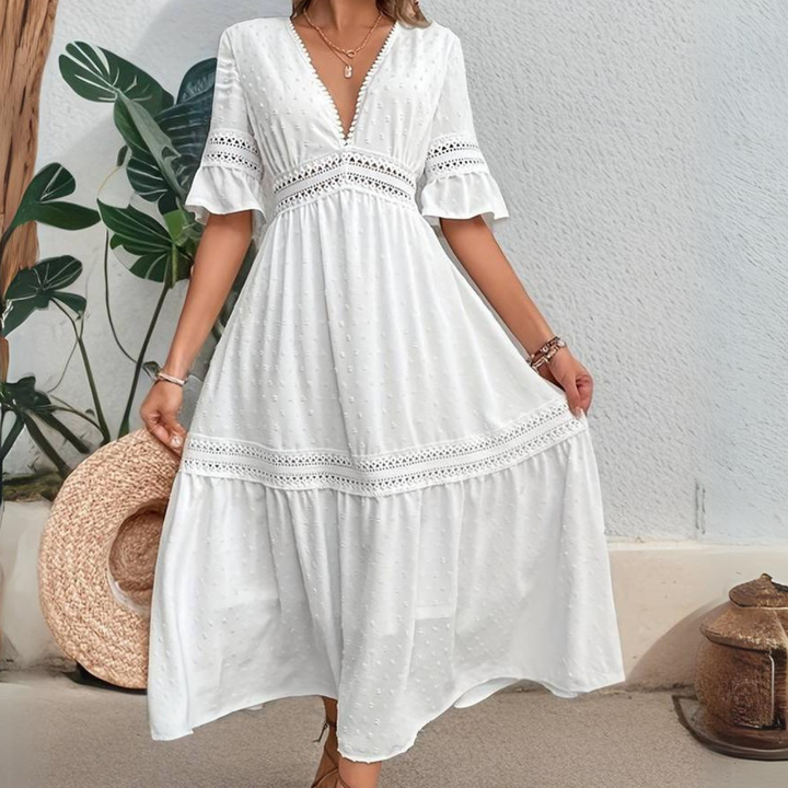 Robe bohème longue | Idéale pour les journées ensoleillées