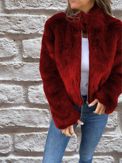 Veste courte | Fausse fourrure élégante