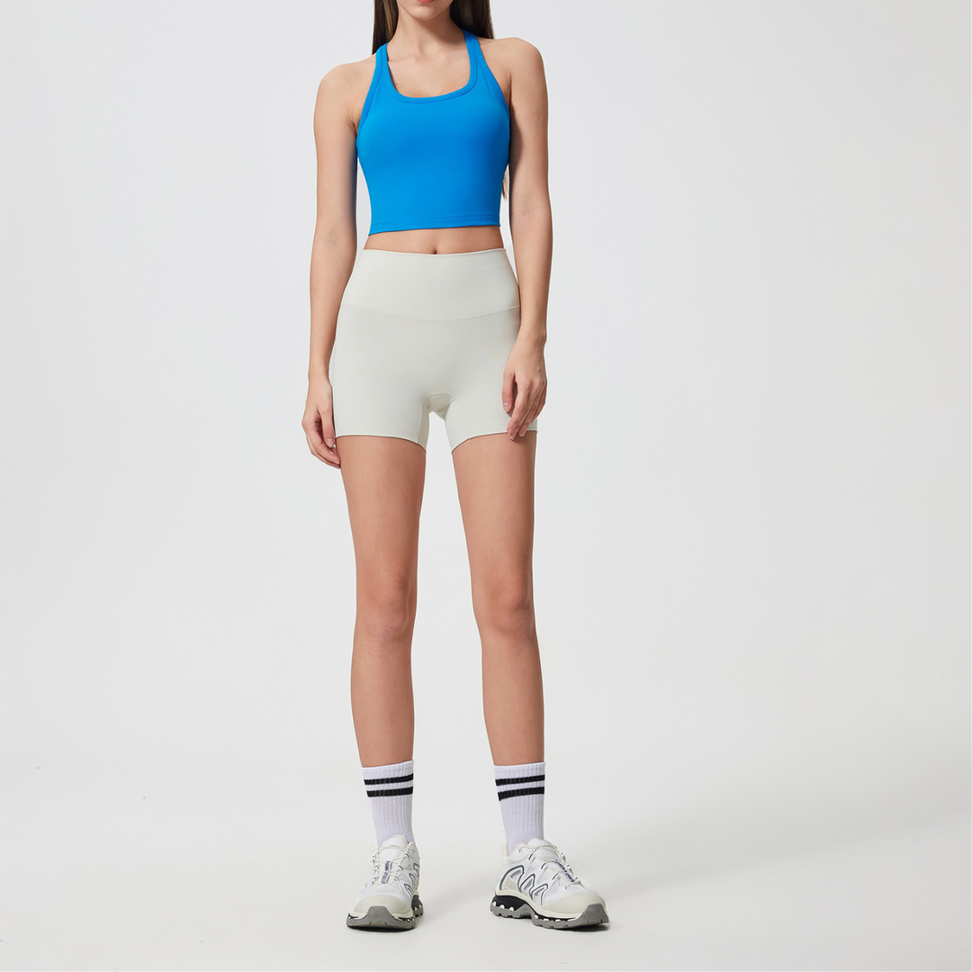 Short de sport femme taille haute | Confort sculptant & look galbant