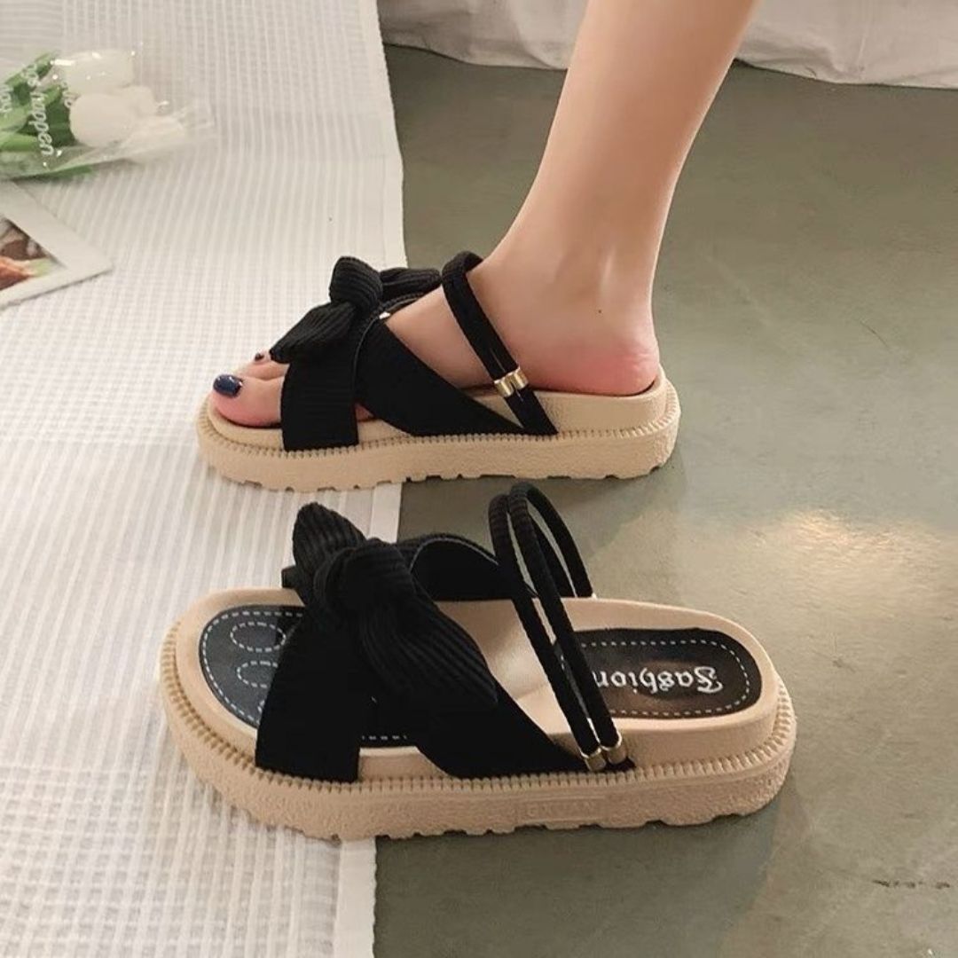 Sandales à nœud fantaisie | Confort et style décontracté