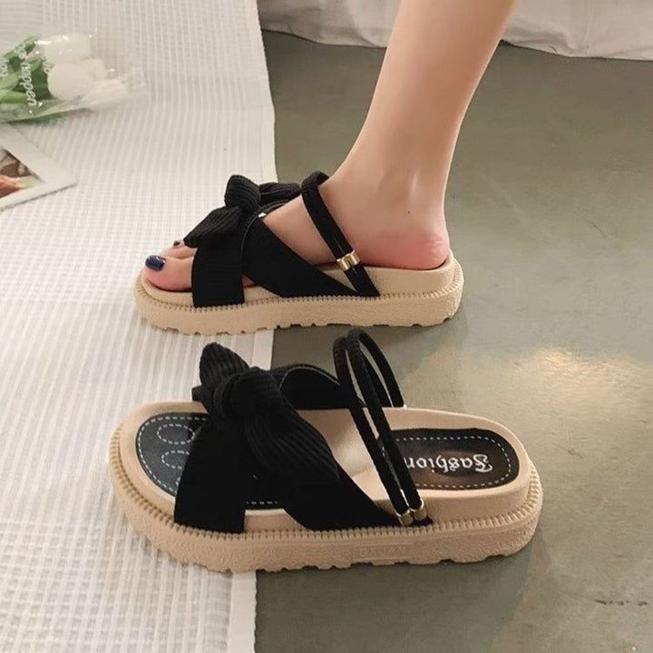 Sandales à nœud fantaisie | Confort et style décontracté