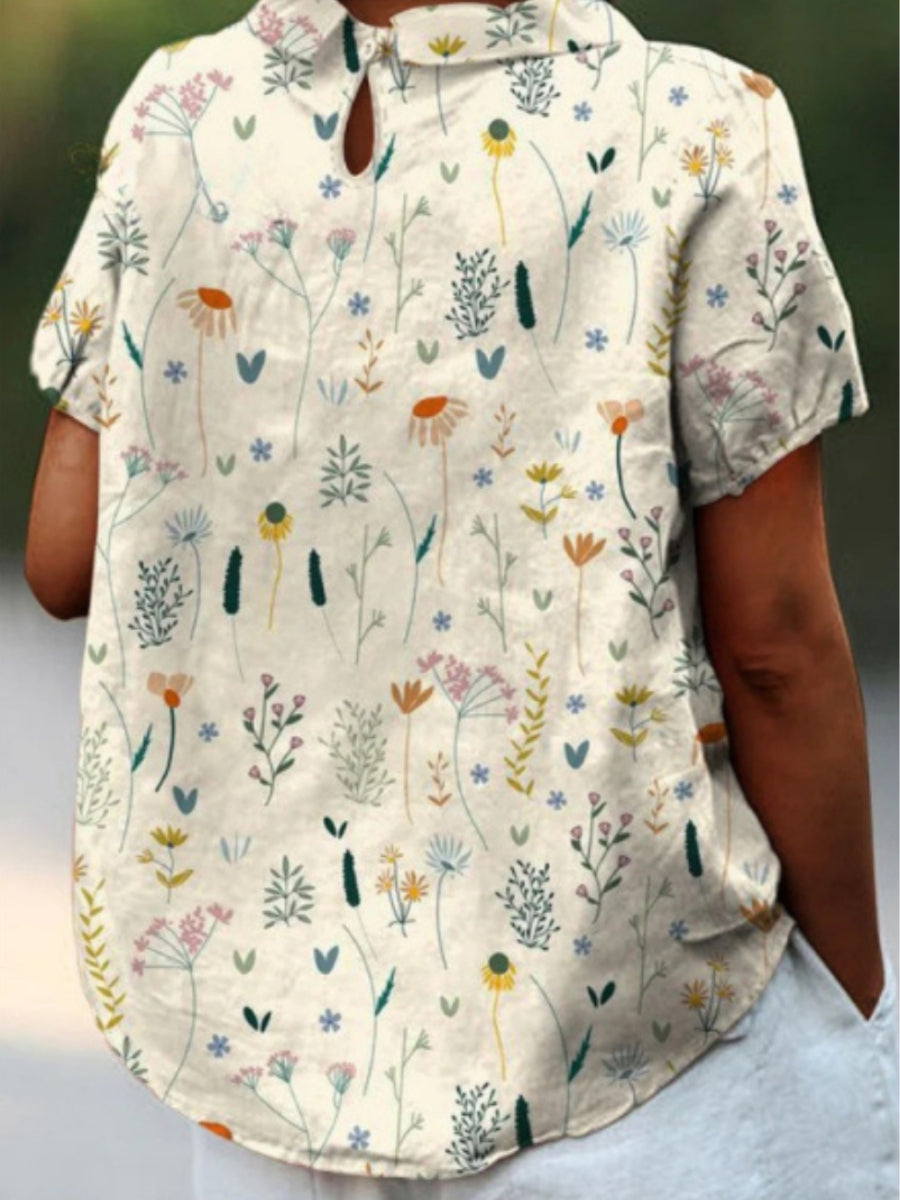 Chemisier imprimé floral | Fraîcheur printanière au quotidien