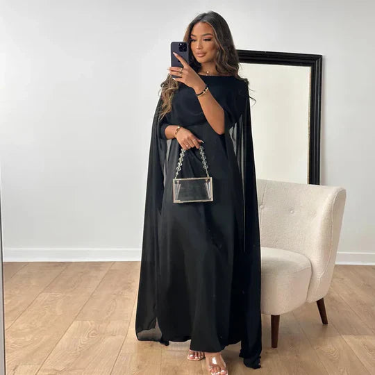 Robe longue fluide | Élégance intemporelle pour occasions spéciales