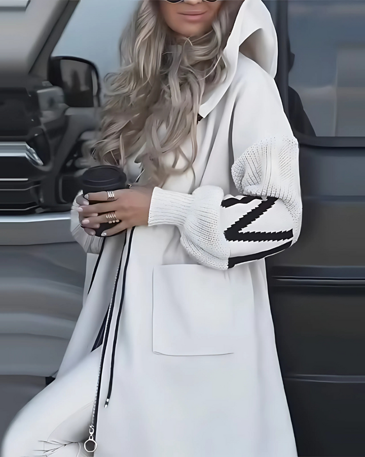Manteau long à capuche | Élégance urbaine d'hiver