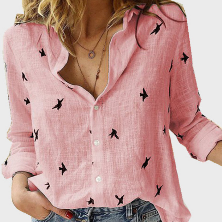 Élégant blouse à manches longues | Style décontracté et raffiné pour femmes modernes