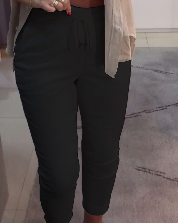 Pantalon fuselé à cordon | Confort stylé au quotidien