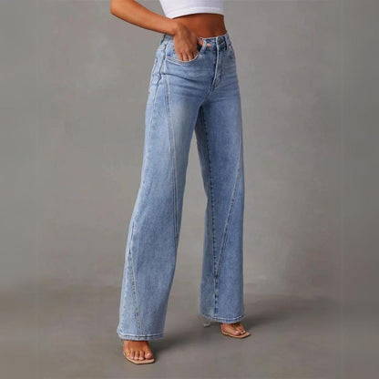 Jean large taille haute | Confort stylé au quotidien