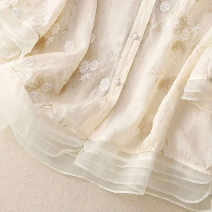 Blouse brodée élégante | Pour une allure raffinée