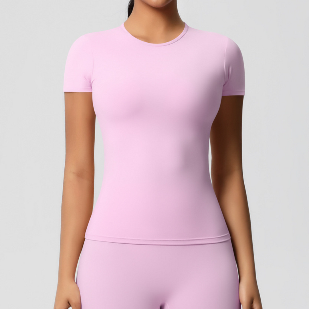 T-shirt de sport manches courtes | Confort respirant et coupe seconde peau pour vos entraînements intenses
