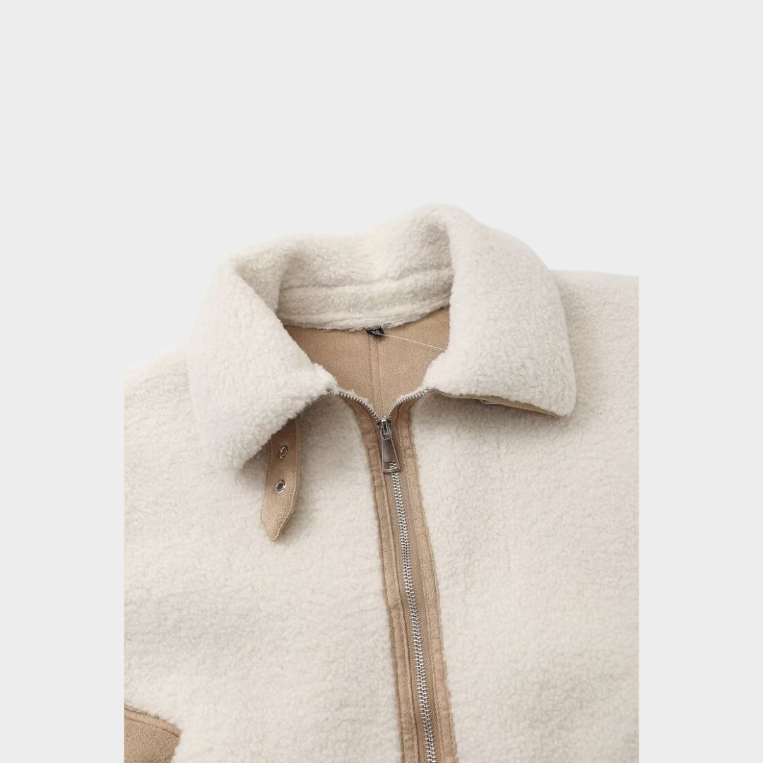 Veste sherpa zippée | Chaleur hivernale stylée