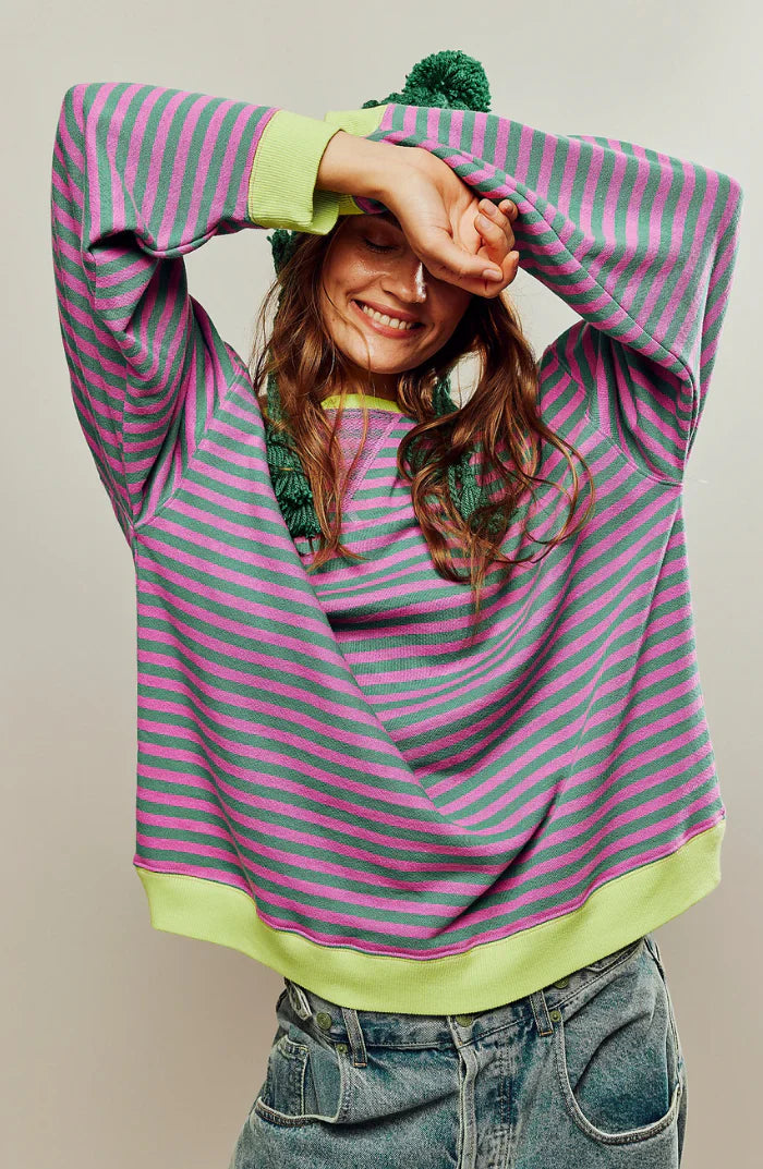 Sweat rayé décontracté | Confort chic au quotidien