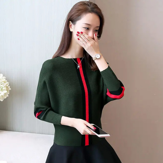 Pull ample à rayure verticale | Confort stylé