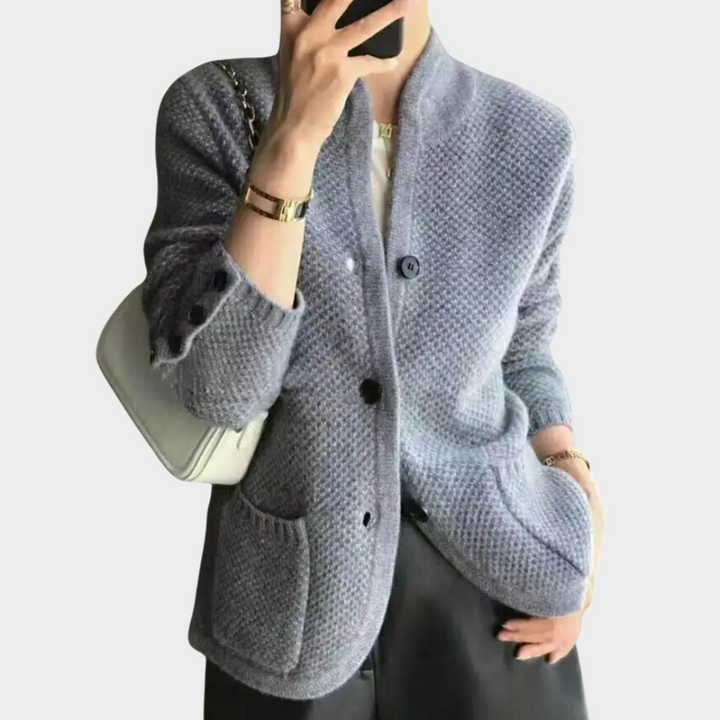 Veste cardigan structurée | Élégance automnale