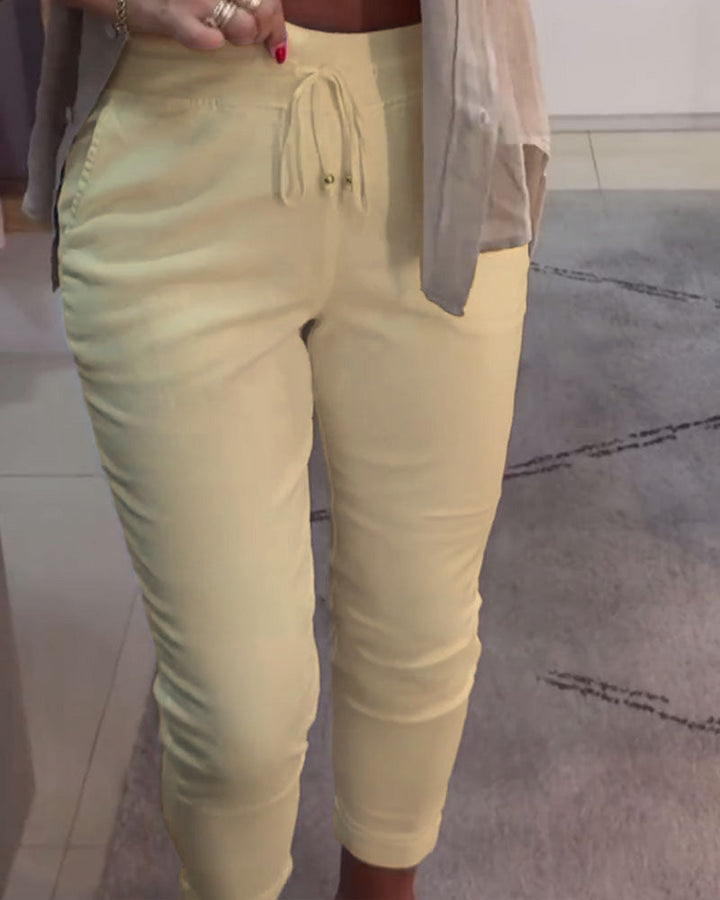 Pantalon fuselé à cordon | Confort stylé au quotidien