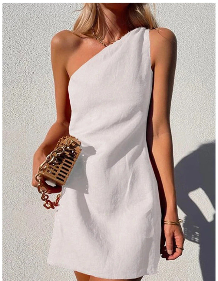 Robe asymétrique courte | Élégante pour les soirées d'été