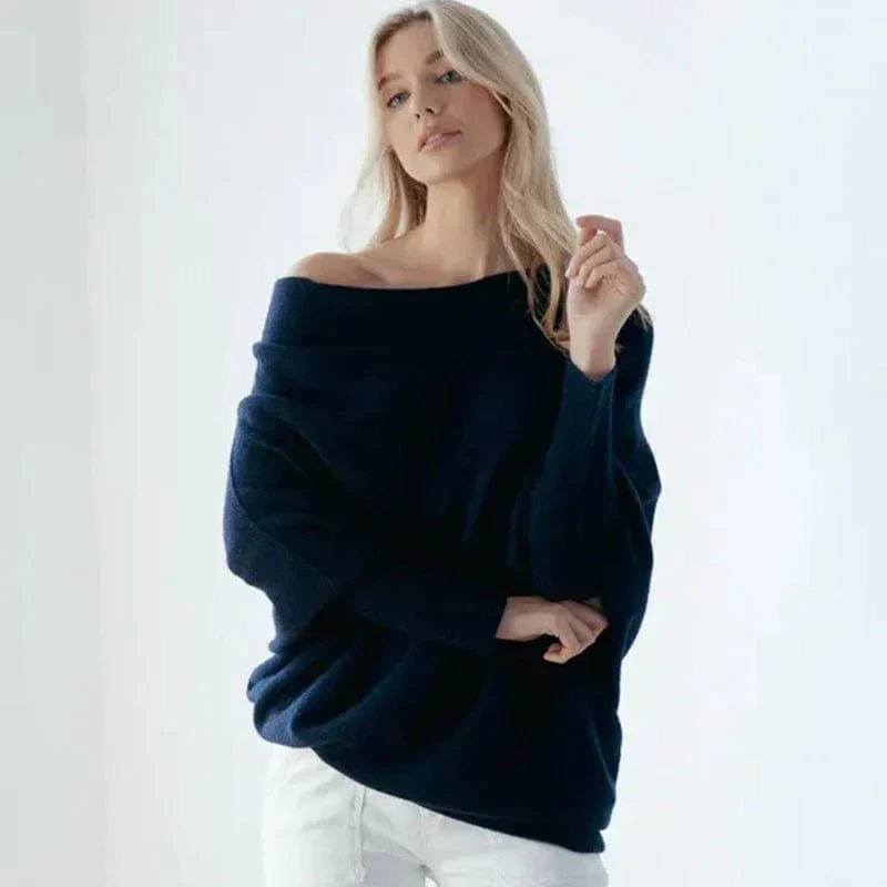 Pull ample à col bateau | Confort ultime pour les journées cocooning