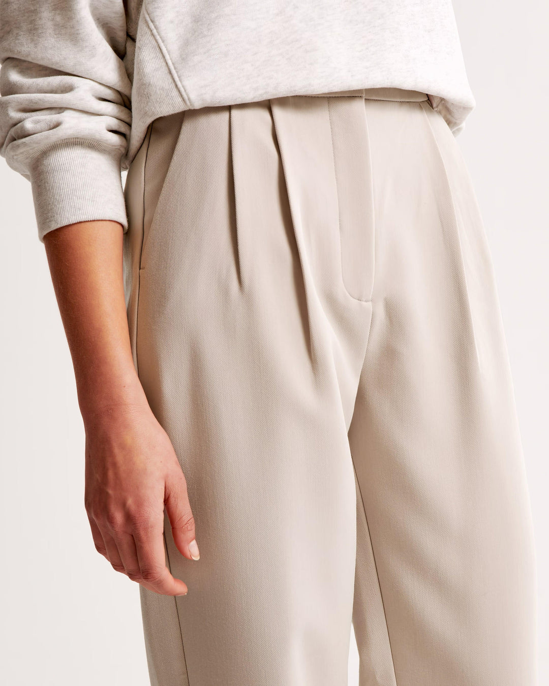 Pantalon taille haute plissé | Élégance quotidienne