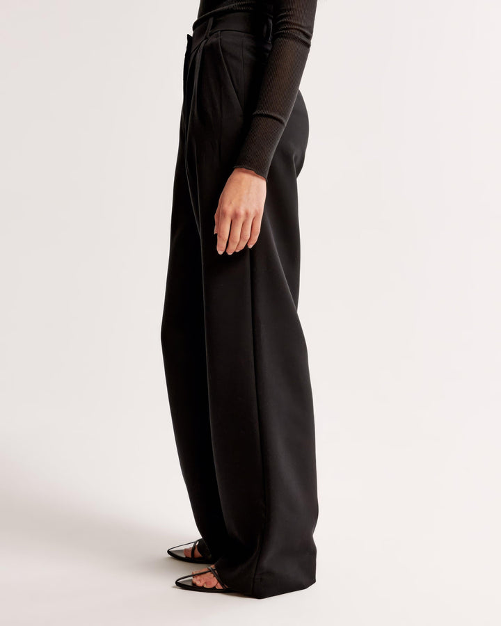 Pantalon taille haute plissé | Élégance quotidienne