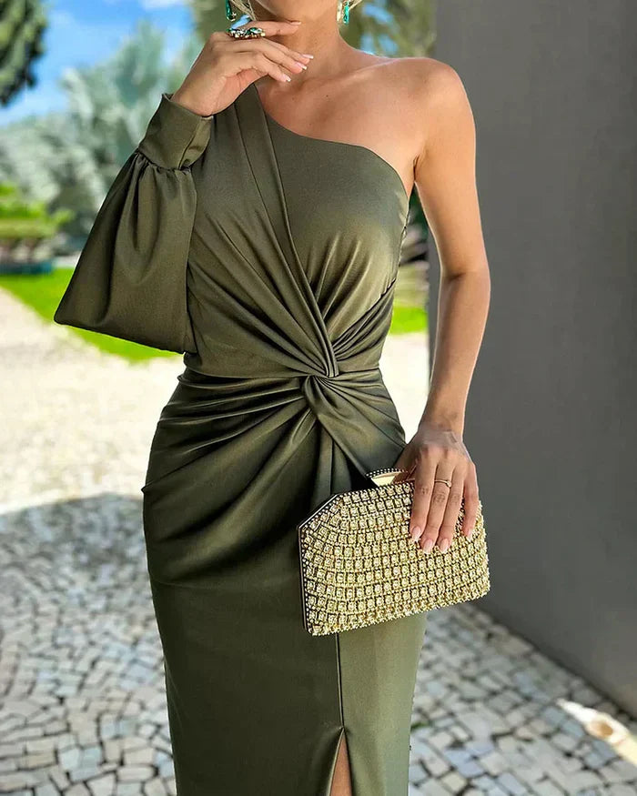 Robe longue asymétrique | Élégance estivale
