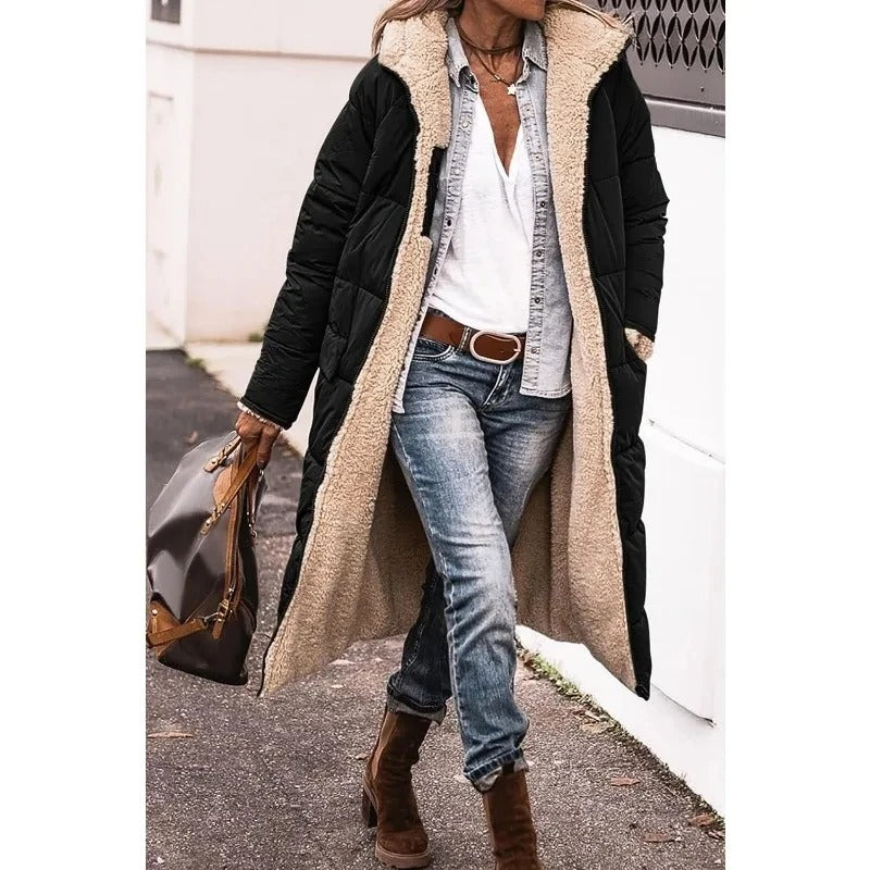 Manteau long doublé | Parfait pour l'hiver