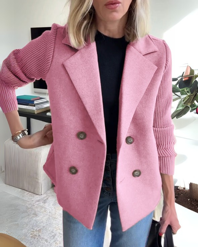 Blazer décontracté à boutons | Élégance structurée