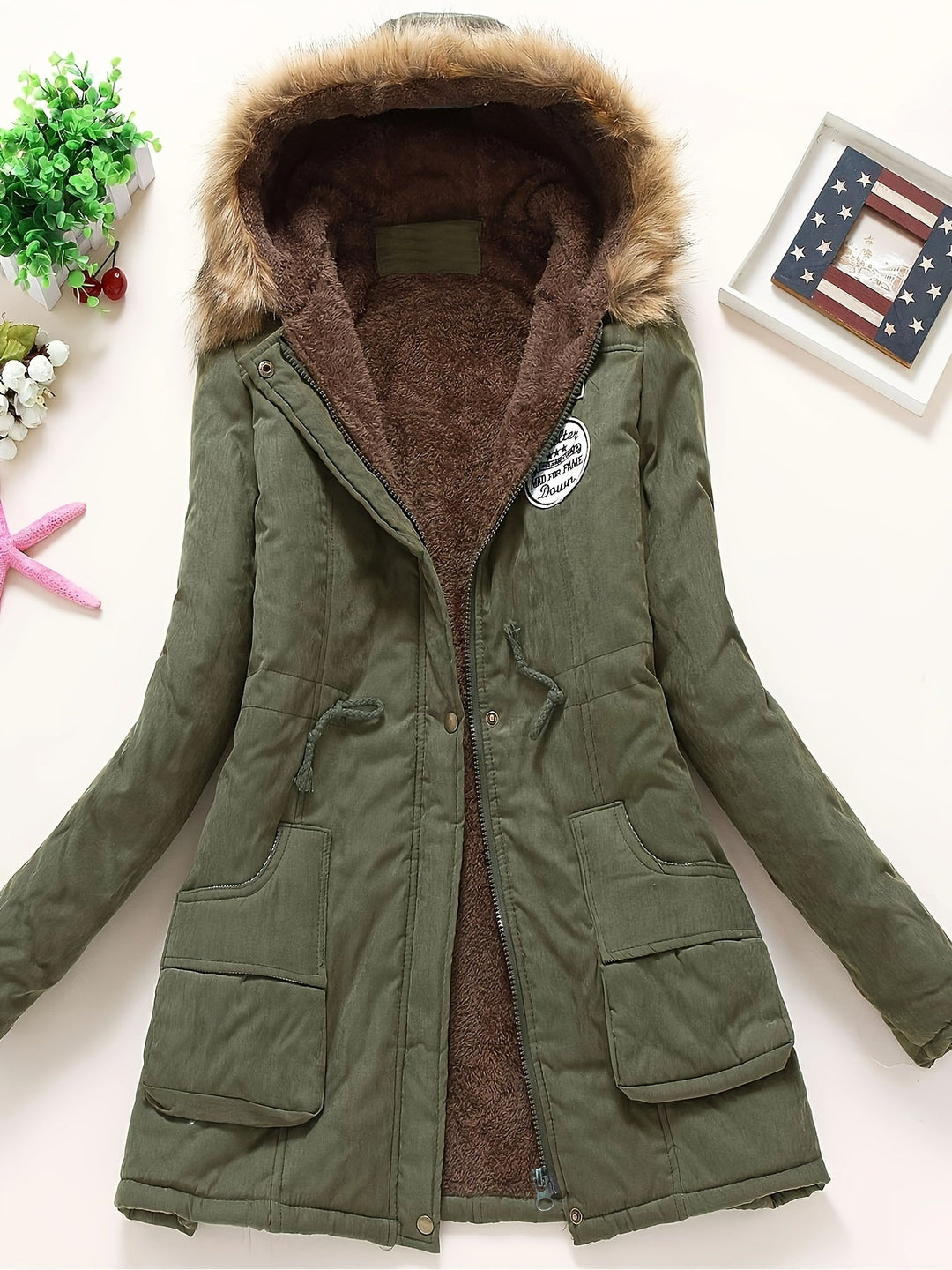Parka femme | Hiver douillet avec doublure en polaire